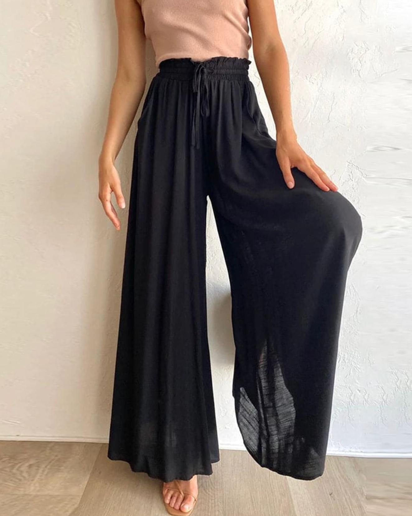 Josette – Wijde broek met hoge taille