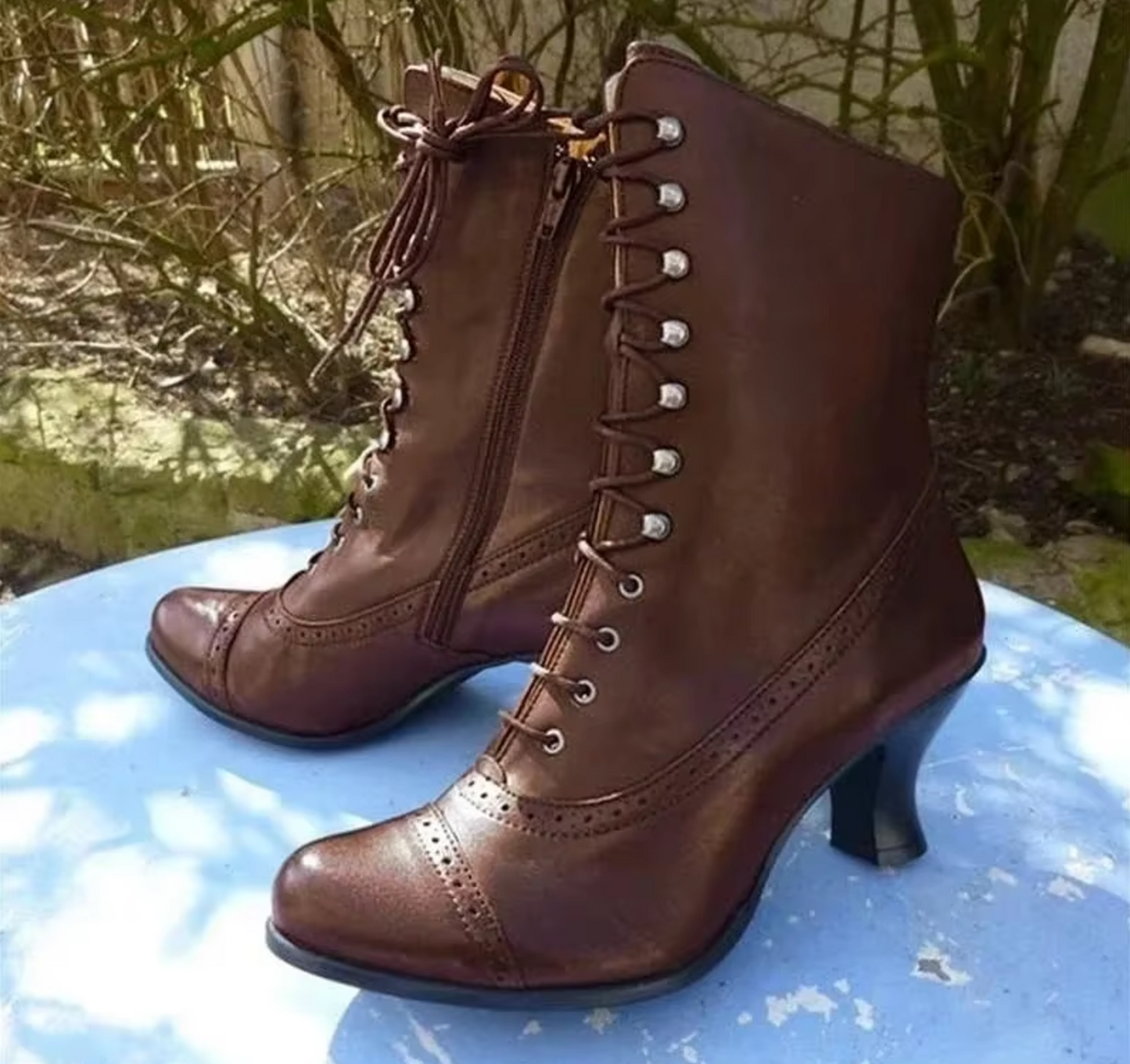Shiloh – Leren laarzen met veters