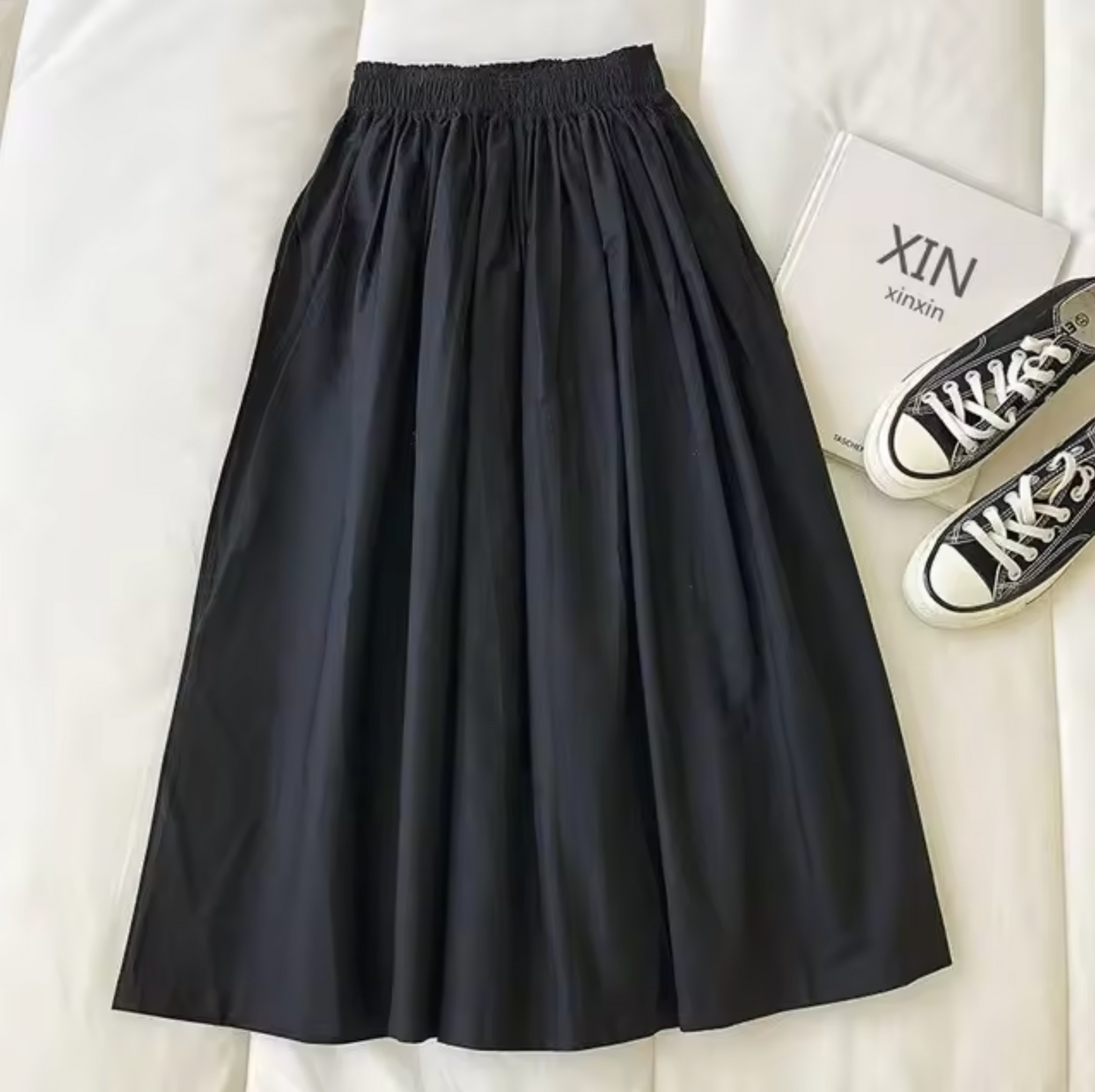 Martina – Wijde Rok Met Hoge Taille