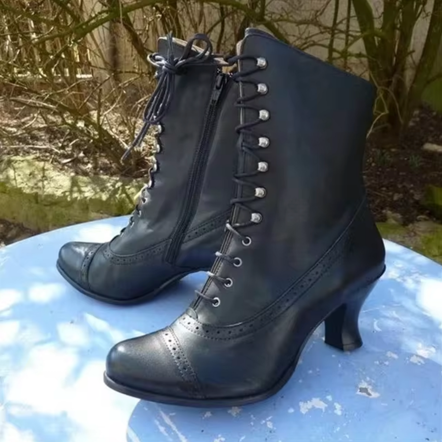 Shiloh – Leren laarzen met veters