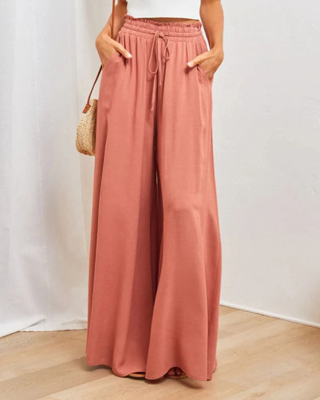 Josette – Wijde broek met hoge taille
