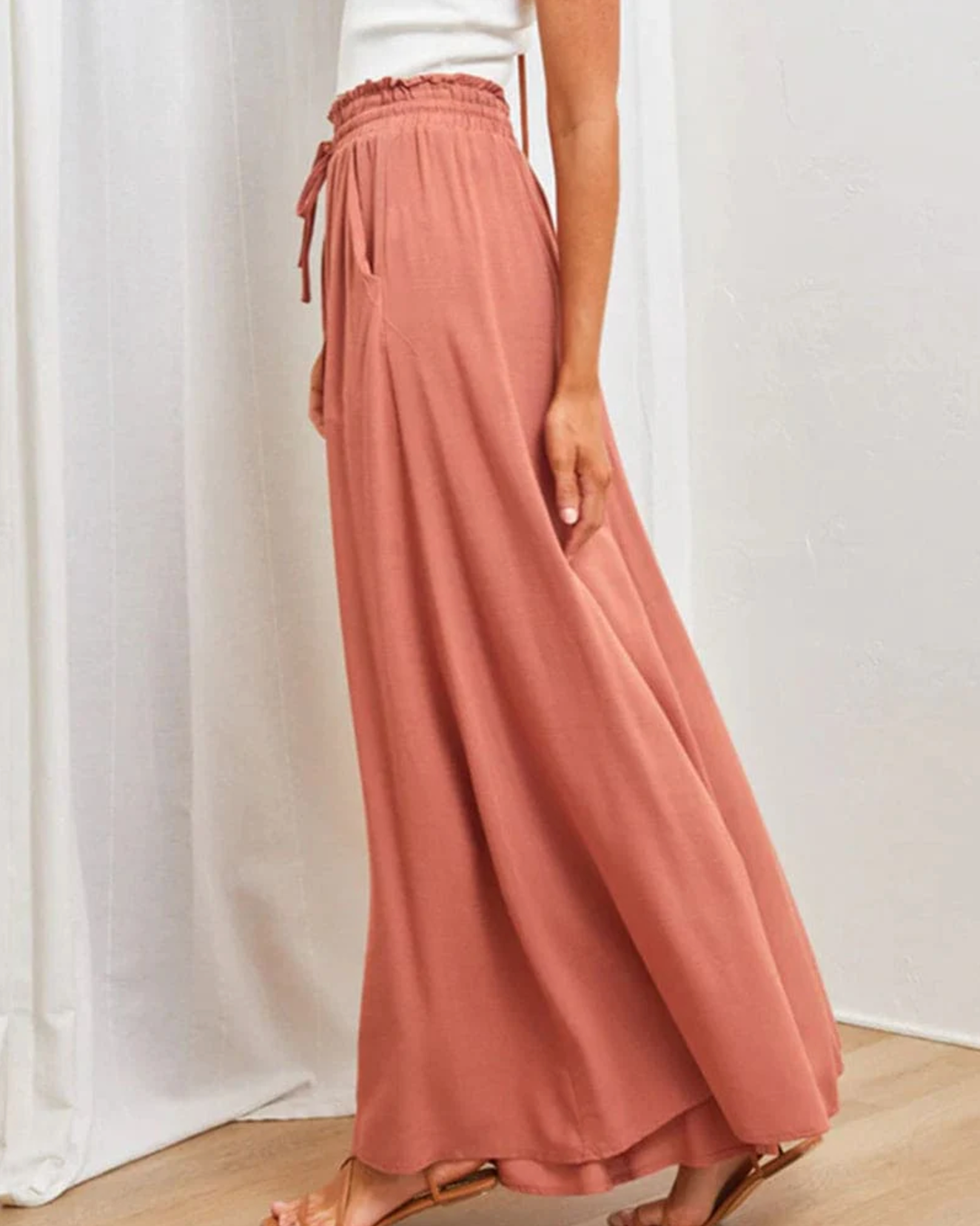 Josette – Wijde broek met hoge taille