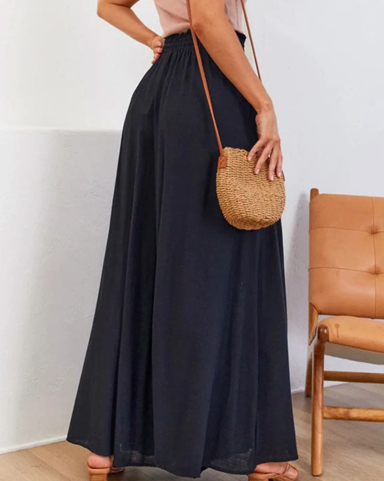 Josette – Wijde broek met hoge taille