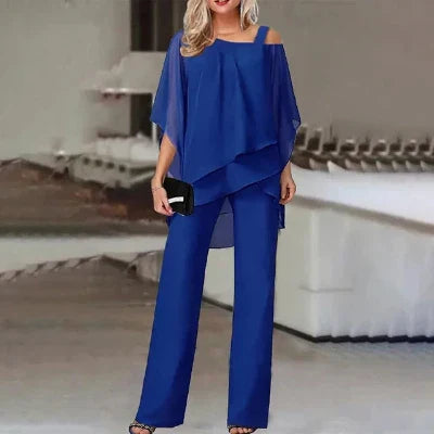 Alaine – Elegante tweedelige set van chiffon