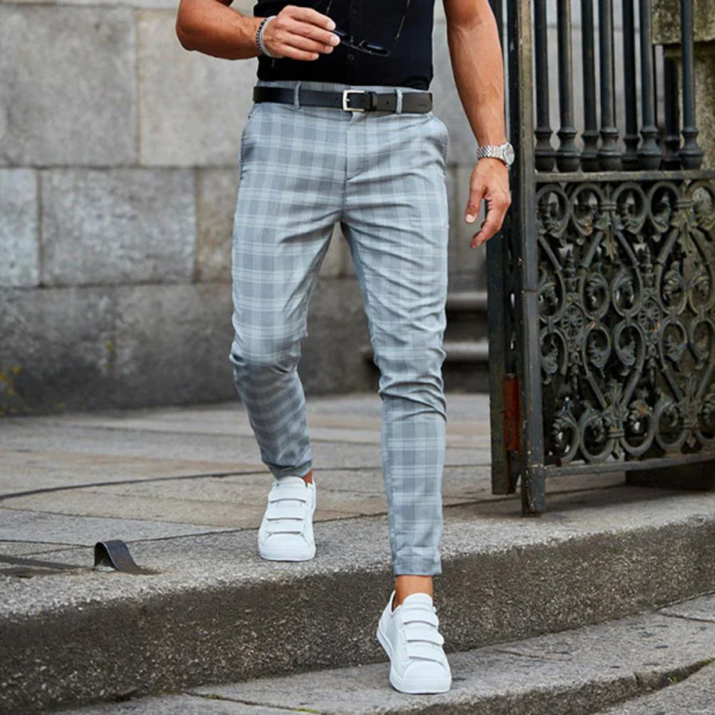 Landon – Slim-fit katoenen broek