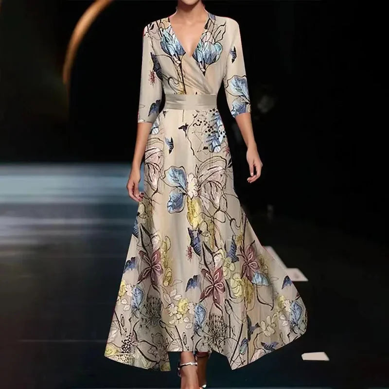 Matisse – Elegante maxi-jurk met bloemmotief