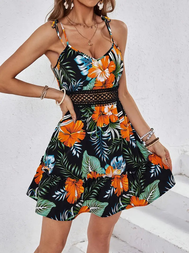 Adamie – Mini-jurk met tropische print
