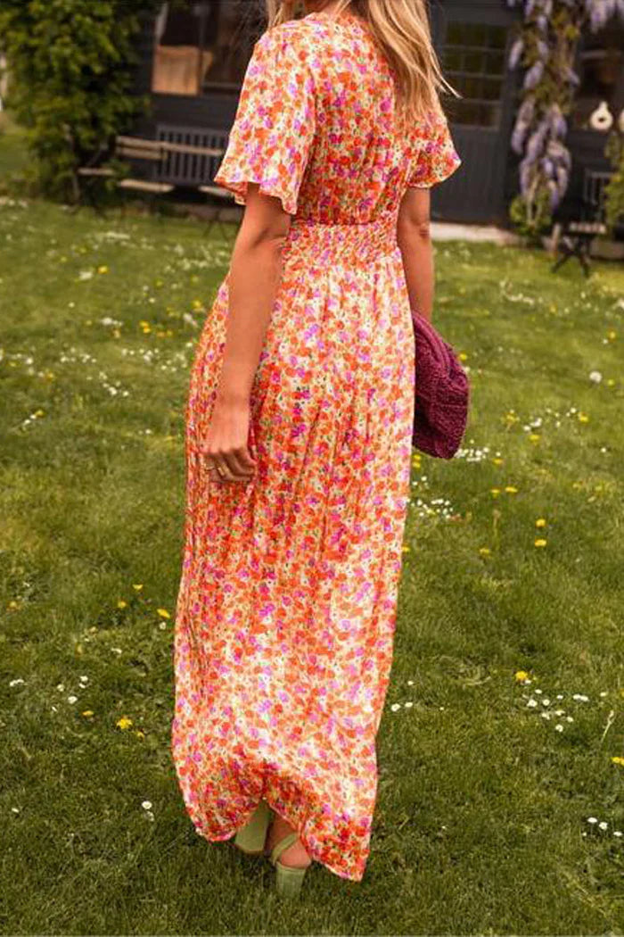 Lizbeth – Stijlvolle maxi-jurk met bloemen