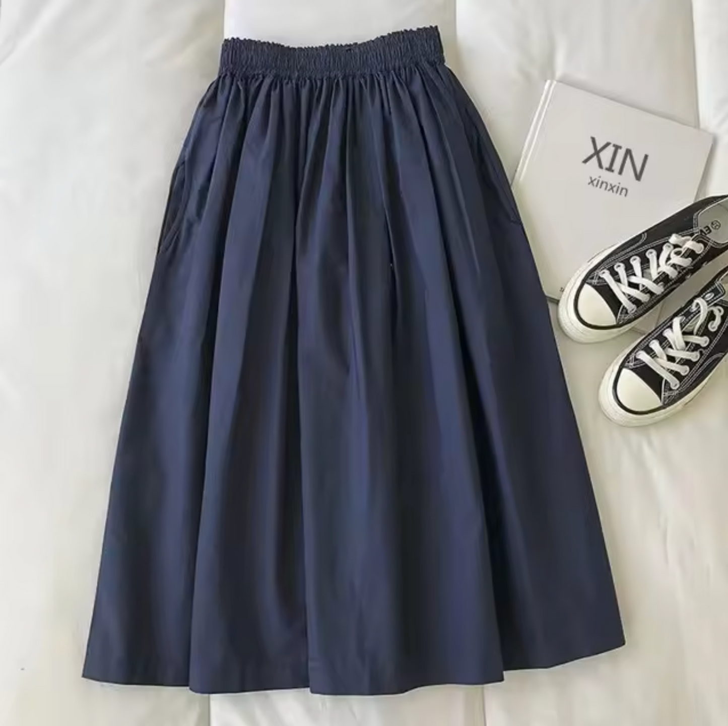 Martina – Wijde Rok Met Hoge Taille