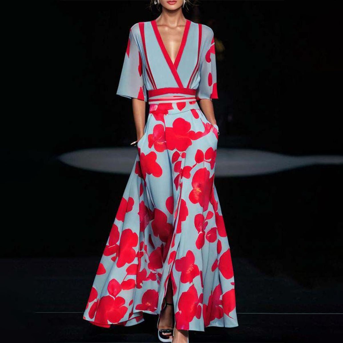 Elegante jurk met mouwen