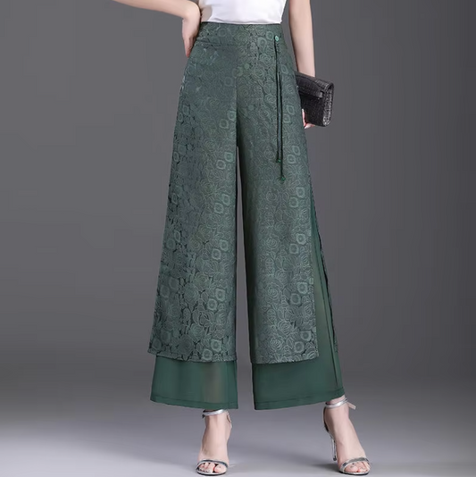 Sloane – Stijlvolle broek met wijde pijpen