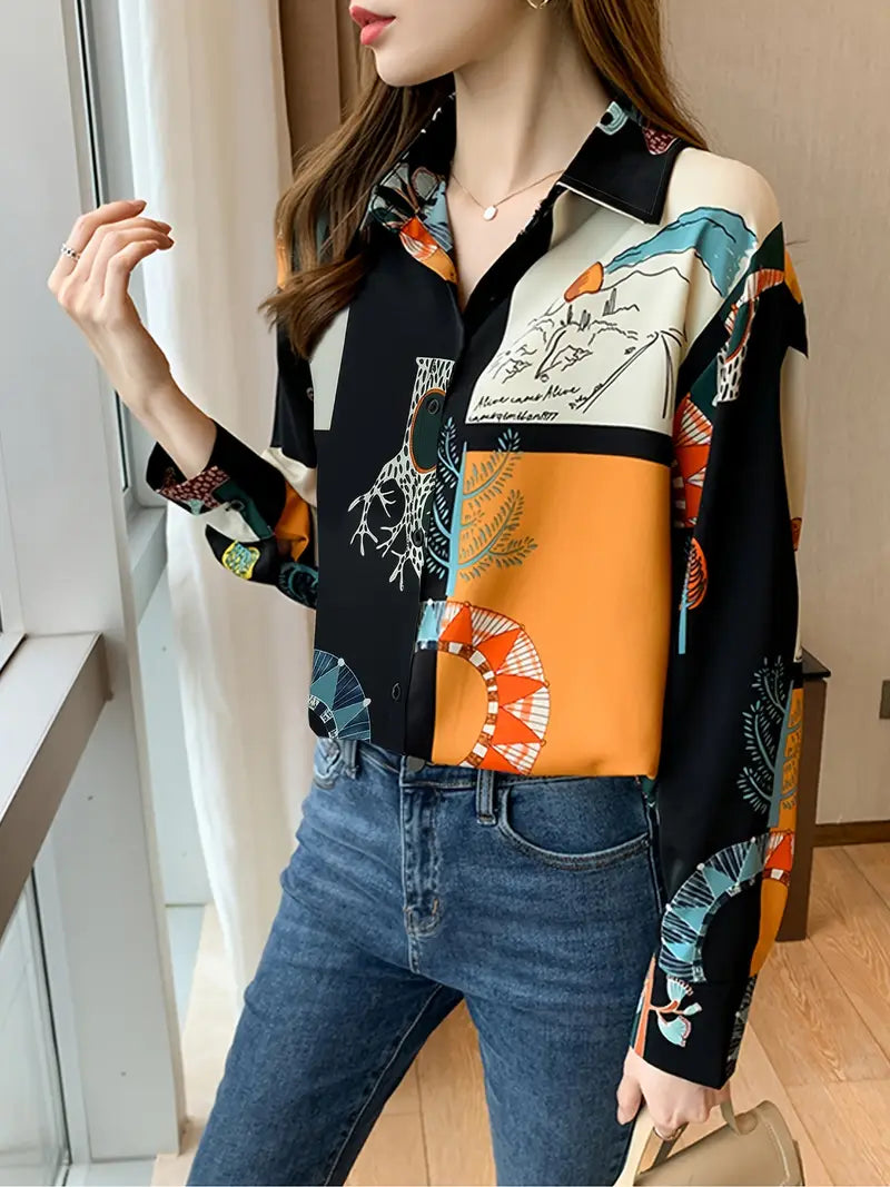 Briar – Artistieke blouse met lange mouwen
