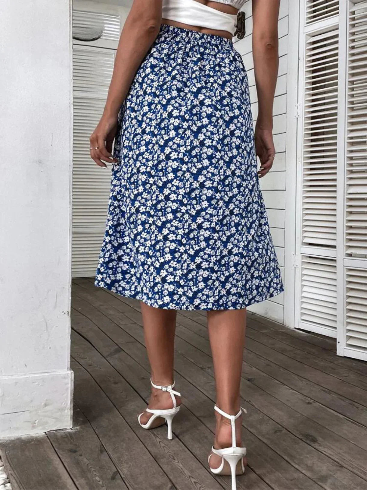 Avenelle – Midi-rok met bloemen