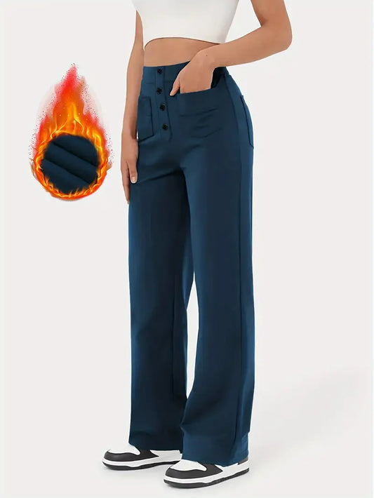 Gianna – Geïsoleerde broek met wijde pijpen