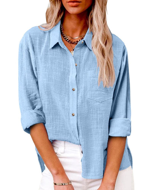 Zuki – Katoenen linnen blouse