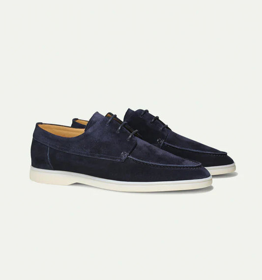 Diederik - Luxe Leren Loafers met Veters voor Heren
