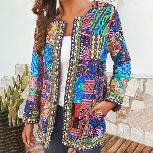 Zoryelle – Kleurrijk boho patchwork jasj