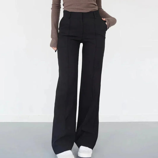 Griselva – Elegante broek met hoge taille en wijde pijpen