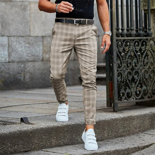 Landon – Slim-fit katoenen broek