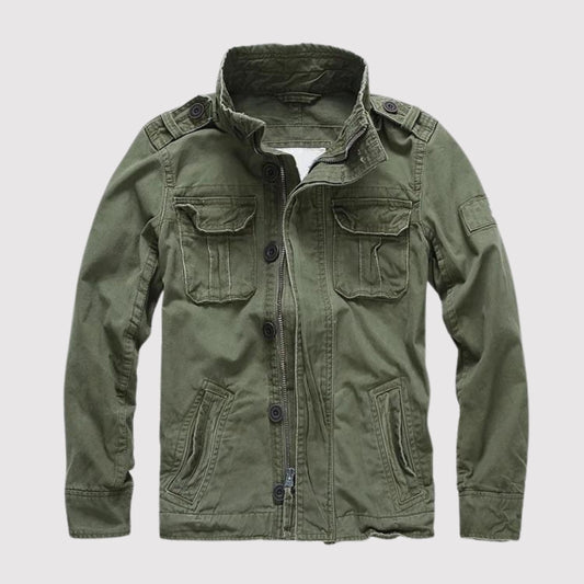 Basil - Retro denim jack met meerdere zakken
