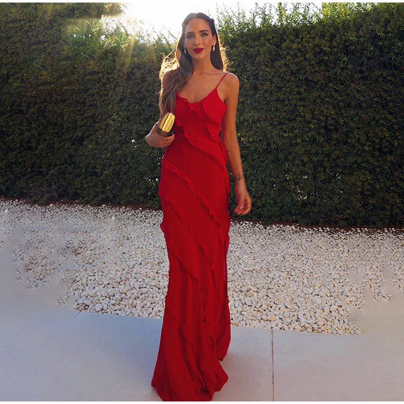 Maxine - Maxi jurk met ruffles