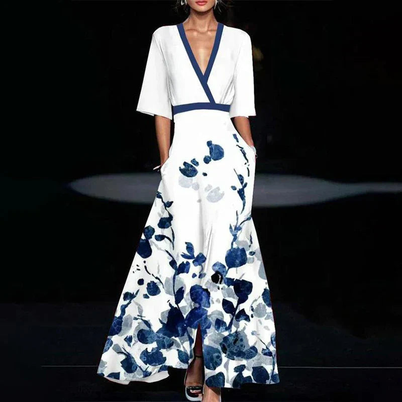 Matisse – Elegante maxi-jurk met bloemmotief