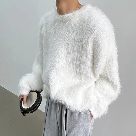 Frank - Luxe effen kleur trui met lange mouwen