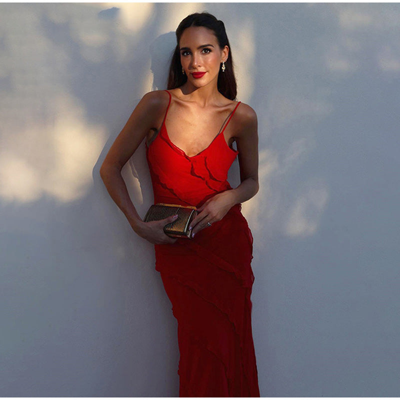 Maxine - Maxi jurk met ruffles