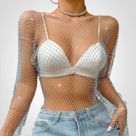 Noema – Croptop van mesh