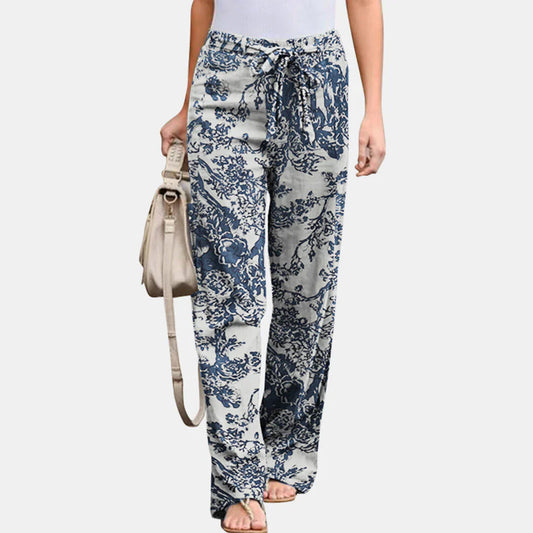 Calista – Trekkoordbroek in boho-stijl