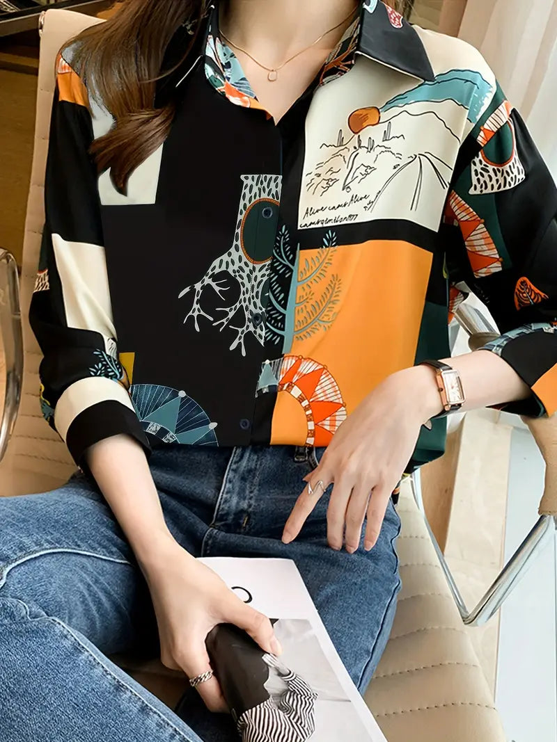 Briar – Artistieke blouse met lange mouwen