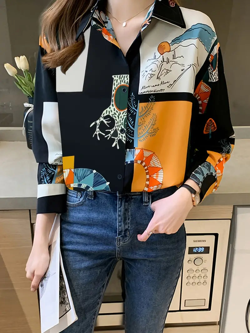 Briar – Artistieke blouse met lange mouwen