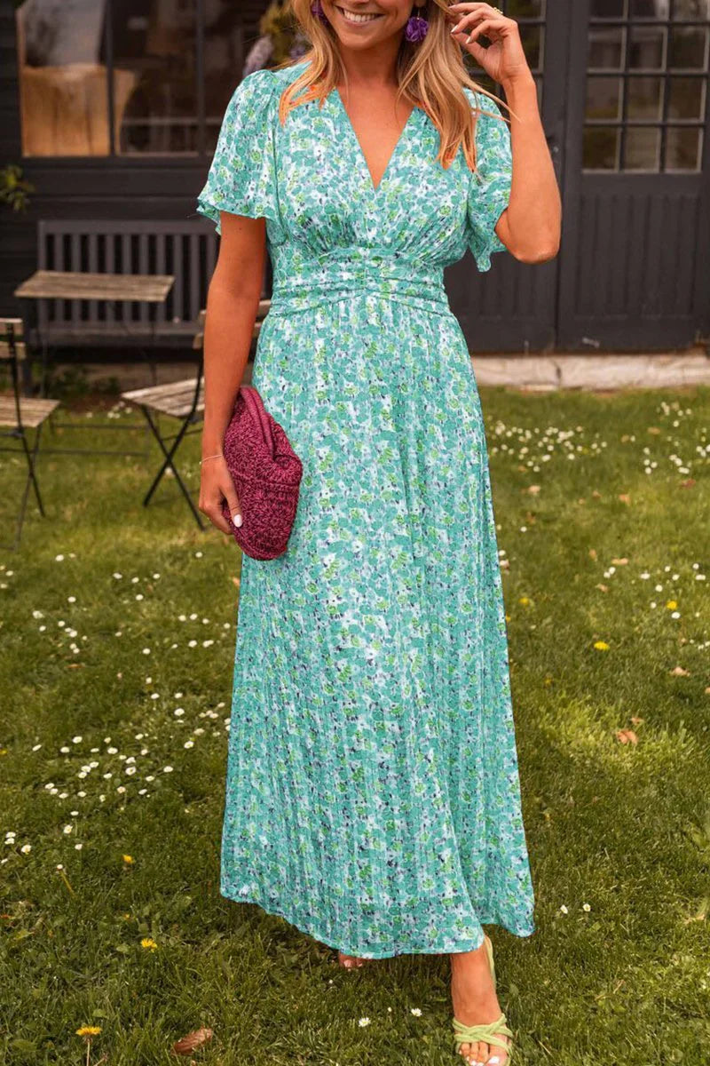 Lizbeth – Stijlvolle maxi-jurk met bloemen