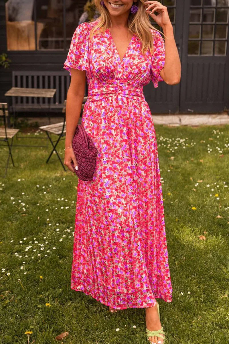 Lizbeth – Stijlvolle maxi-jurk met bloemen