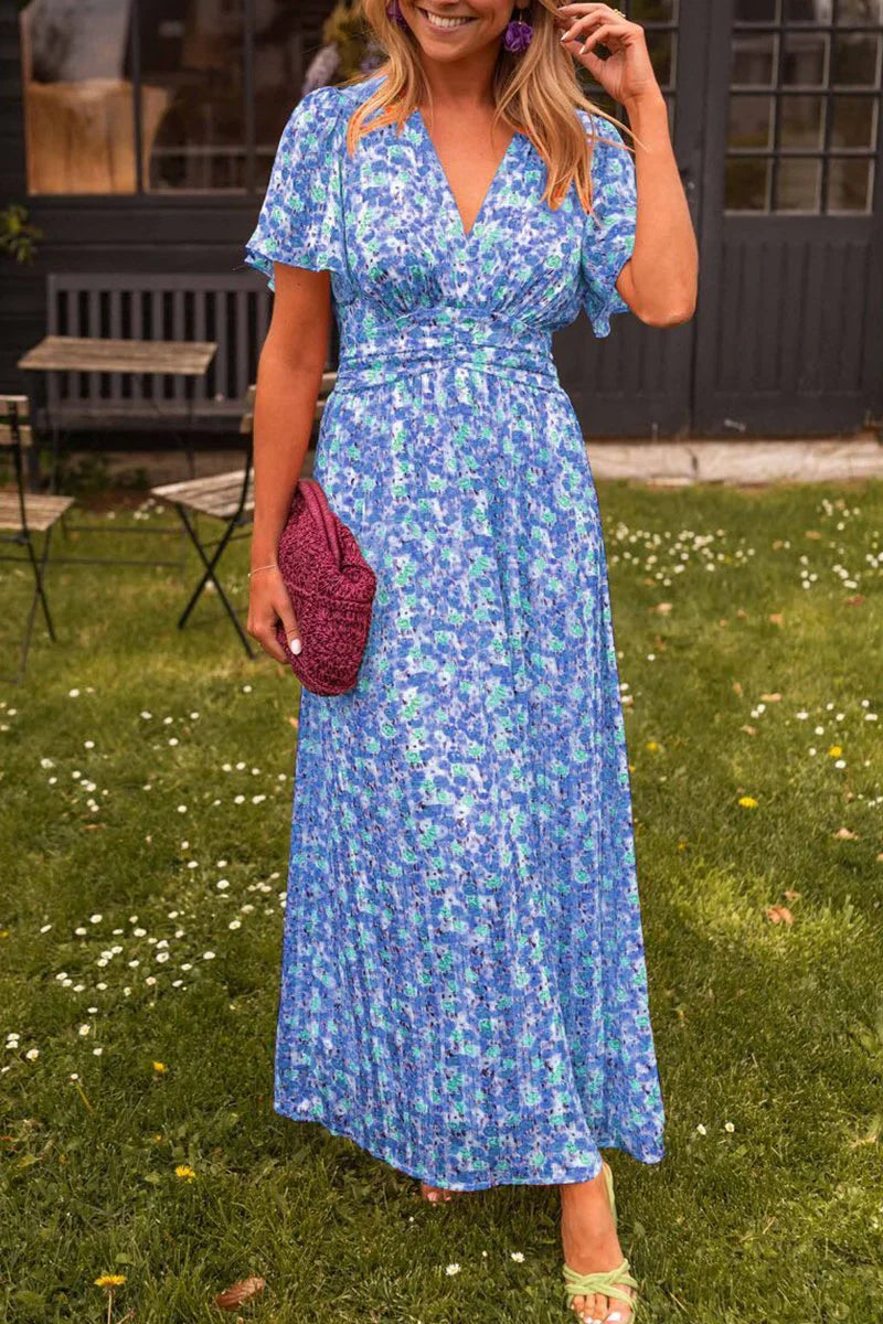 Lizbeth – Stijlvolle maxi-jurk met bloemen
