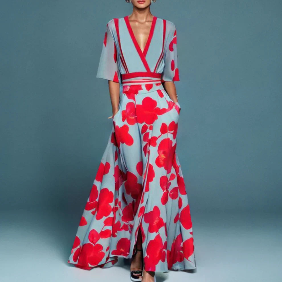 Matisse – Elegante maxi-jurk met bloemmotief
